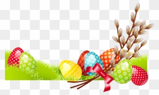Clipart Easter Family - Tree With Egg For Easter Png Transparent Png