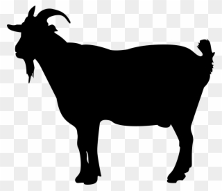 Mutton Clipart Goat - English Bulldog Silhouette - Png Download