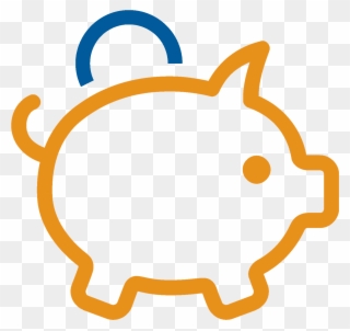 Save Money - Piggy Bank Icon Png Clipart