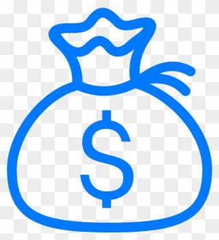 Money Bag Logo Png Download - Money Icon White Png Clipart