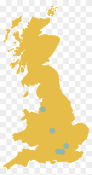 Logistics - Great Britain Map Vector Clipart