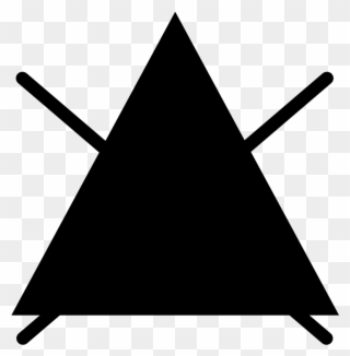 File - Nicht Bleichen - Svg - Triangle With Cross Washing Symbol Clipart