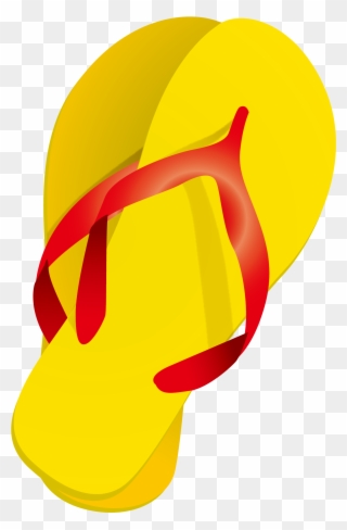 Sandal Clipart Yellow Shoe - Chinelo Amarelo Png Transparent Png