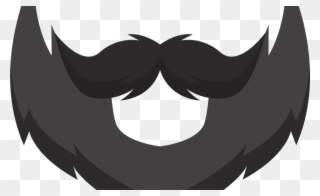 Beard Sillouette - Cartoon Beard Clear Background Clipart