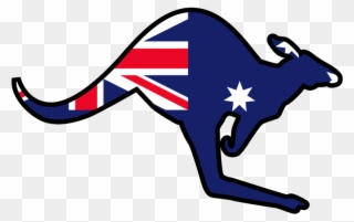 Australia Transparent Quality Images - Australian Flag With Kangaroo Clipart