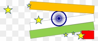 India China Flags - Drawing Clipart