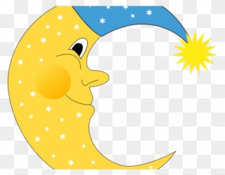 Moon Clipart File - Sleepy Fool Moon Clipart - Png Download