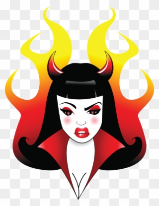 Ip Devil Girl - Illustration Clipart