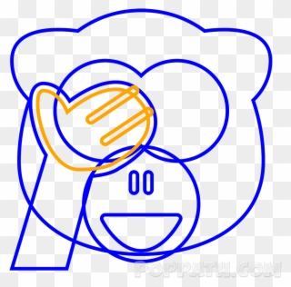 How To Draw A See No Evil - Imagenes De Emojis De Caca Para Dibujar Clipart