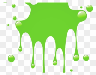 Splatter Clipart Goo - Green Slime Png Transparent Png