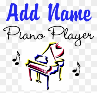Piano Player Classic Thong - Piano Player Ornament (round) Clipart