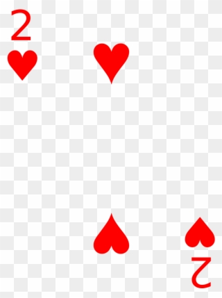 Cards 2 Heart - Heart 2 Of Playing Cards Clipart