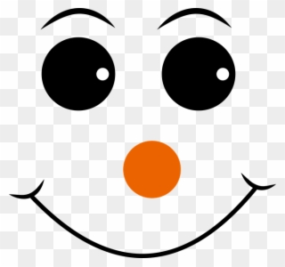 Red Nosed, Smiley, Face, Emoji, Emoticon, Emotion, - Snowman Face Svg Free Clipart