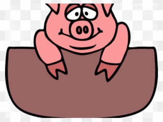 Cartoon Pig Clipart - Bbq - Png Download