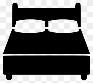 Clipart Bed Svg - Double Bed Icon Png Transparent Png