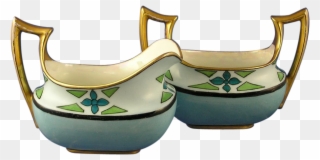 Classio Bavaria Arts & Crafts Creamer & Sugar Set - Handicraft Clipart
