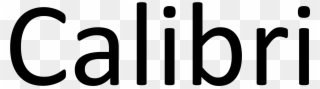 Open - Calibri Font Clipart