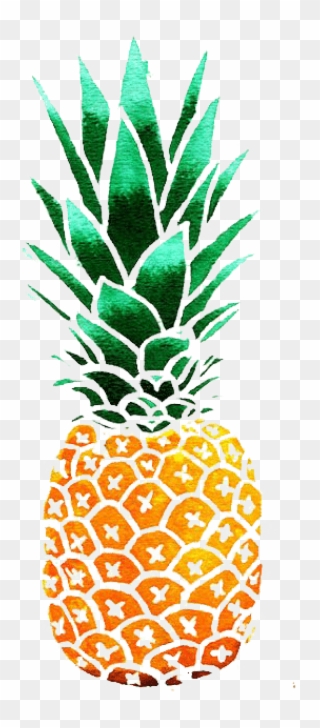 Kisspng Pineapple Drawing Watercolor Painting Clip - Pineapple Clipart Transparent Png