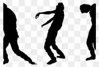 Zombie Clipart Border - Walking Dead Zombie Silhouette - Png Download