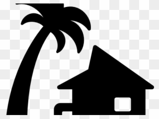 Home Clipart Holiday Home - Beach House Icon - Png Download