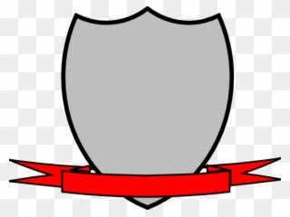 Ribbons Clipart Shield - Shield With Ribbon Vector - Png Download