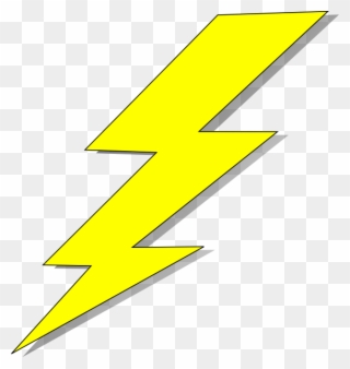 Yellow Pinterest And Clip Art - Lightning Bolt Clipart Png Transparent Png