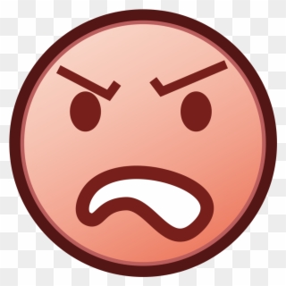 An Angry Emoji - Angry Free Png Clipart