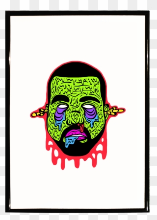Zombie Kanye West A3 Print $24 - Zombie Kanye West Clipart