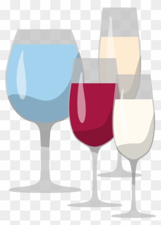 Wine Clip Glass Plate - Plate - Png Download