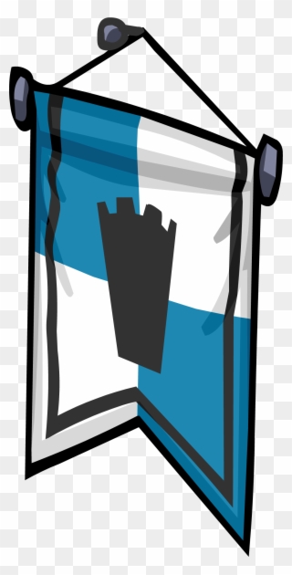 Ye Olde Blue Banner Sprite 008 Clipart