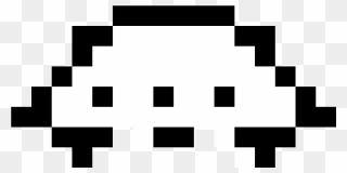 Space Invaders Old School - Slurp Juice Pixel Art Clipart