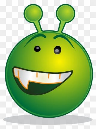 Alien Smiley Design Monster Png Image - Smiley Green Alien Clipart