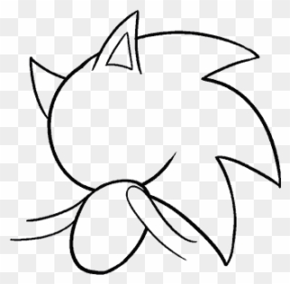 How To Draw Sonic The Hedgehog - Drawing Clipart