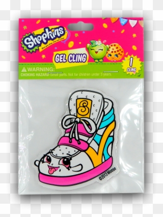 Add To Cart - Shopkins Stick-on Gel Cling Wall Decals - Skate - 2 Clipart