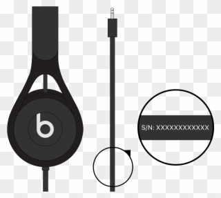 Check The Attached Cable - Beats Headphones Serial Number Clipart