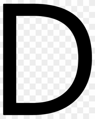 Letter D Png - Letter D In Black Clipart