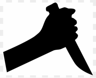 Screen On Flowvella Presentation - Hand With Knife Silhouette Png Clipart