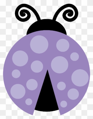 Purple Clipart Ladybug - Dibujo De Una Catarina - Png Download