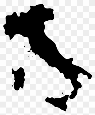 Simple Italy Map Clipart