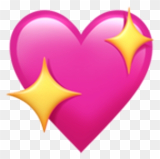 Sparkle Clipart Iphone Emojis - Pink Heart Emoji Png Transparent Png