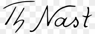 Thomas Nast's Signature - Thomas Nast Signature Clipart