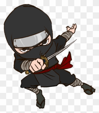 Shurikens Fly By Inches From Your Face While He Slices - Ninja Png Clipart