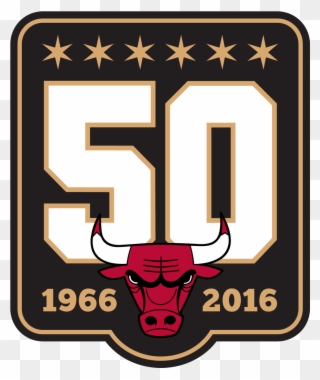 Media - Chicago Bulls 50 Years Logo Clipart