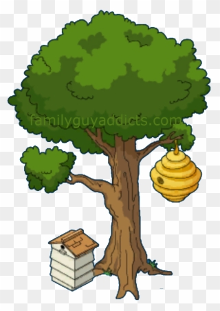 Beehive On A Tree Clipart Www Pixshark Com Images Bee - Beehive - Png Download