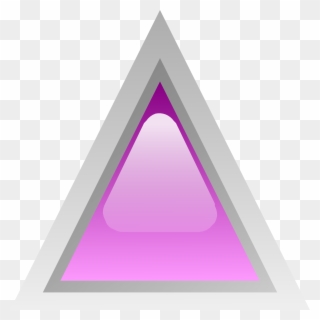 Free Vector Led Triangular 1 Clip Art - สามเหลี่ยม สี ม่วง - Png Download