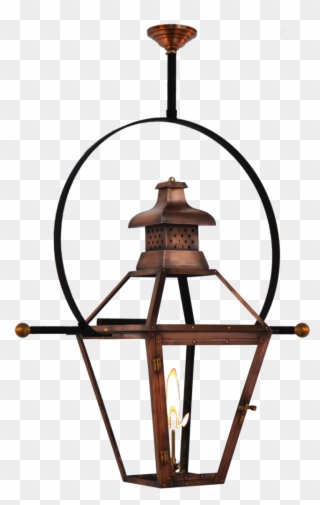 Pebble Hill - Copper Lighting - The Coppersmith - Gas - Hanging Electric Lantern With Yoke Clipart