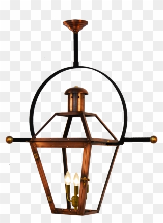 Georgetown Electric Lantern On Classic Yoke With Ladder - Copper Lantern With Yoke Clipart