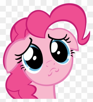 Pinkie Pie Face Hair Pink Nose Facial Expression Mammal - Pinkie Pie Sad Gif Clipart