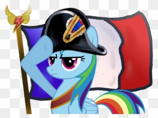 French Clipart Napoleon - Rainbow Dash Salute - Png Download