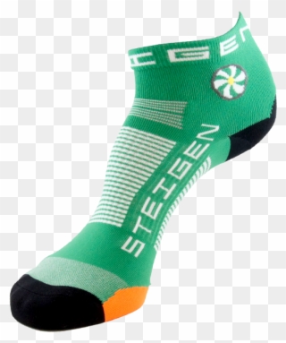 Irish Running Socks Length Steigen Irishgreenquarterlength - Sock Clipart
